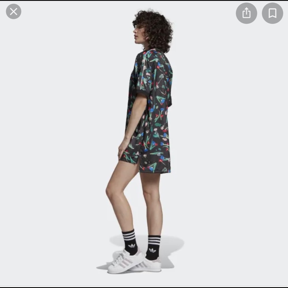 Adidas floral all over print dress tee - Picture 2 of 6